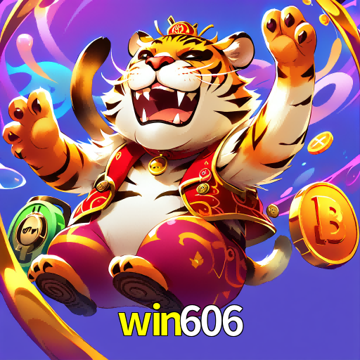 Imagem promocional da win606 mostrando a plataforma e suas vantagens